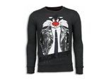 Local Fanatic Pussy cat rhinestone sweater