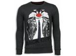 Local Fanatic Pussy cat rhinestone sweater
