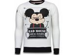 Local Fanatic Bad mouse rhinestone sweater