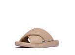 FitFlop Iqushion d-luxe padded leather cross slides