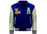 Enos Geborduurde retro college jackets oversized 851