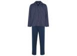 JBS Heren pyjama set lang gestreept met knoopsluiting