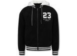 Enos Oversized baseball jacket teddy jas