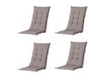 Madison kussen lage rug basic taupe 105x50 - 4 stuks