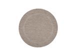 Ayyildiz , Braun , Textil , Uni , rund , Oeko-Tex® Standard 100 , pflegeleicht , Teppiche & Böden, Teppiche, Webteppiche, Flachwebteppiche
