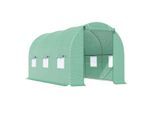 4goodz Outsunny tunnelserre foliekas met gaasplastic 445xx190 cm