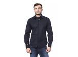 Billionaire Italian Couture Blauwe Katoenen Overhemd voor Mannen