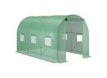 4goodz Outsunny tunnelserre foliekas met gaasplastic 350x200 cm