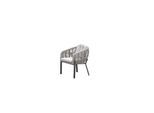 Garden Impressions Zaragosa dining stoel carbon black rope valley sand