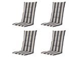 Madison kussen hoge rug amora - 123x50x5cm set van 4
