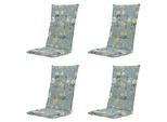 Madison kussen hoge rug julliete - 123x50x5cm set van 4