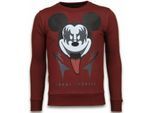Local Fanatic Kiss my mickey rhinestone sweater