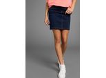 Jeansrock ARIZONA "Ultra-Stretch", Damen, Gr. 46, blau (rinsed), Denim/Jeans, Obermaterial: 74% Baumwolle, 24% Polyester, 2% Elasthan, unifarben, Basic, kniefrei, Röcke Jeansrock, extra eng geschnitten
