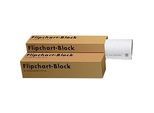 Herlitz Flipchartblock "Recycling", aus 100% Recycling-Papier, kariert, 5 Stück