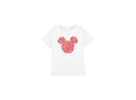 Disney Kinderen/Kinderen Mickey Mouse Hart Oren Silhouet Valentijnsdag T-Shirt (Wit)