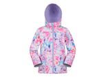 Mountain Warehouse Waterafstotende softshell jas met patroon voor kinderen/kids (Helder Roze)