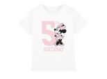 Disney Kinderen/Kinderen Minnie Mouse 5e Verjaardag T-Shirt (Wit)