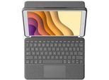 Logitech Combo Touch Tastatur und Foliohülle mit Trackpad grafit