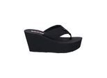 Rocket Dog Dames/dames duikers Webbing Slip On Wedge Sandalen (Zwart)