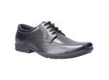 Pod Angus Leren Zwarte Schoenen Voor Jongens