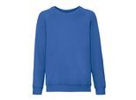 Fruit of the Loom Klassiek Raglan Sweatshirt voor kinderen/Kinderen (Koningsblauw)
