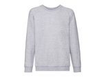Fruit of the Loom Klassiek Raglan Sweatshirt voor kinderen/Kinderen (Heide Grijs)