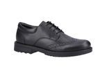 Hush Puppies Brian Senior Leren Herenschoenen In Het Zwart