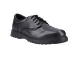 Hush Puppies Romeo Leren Zwarte Schoenen Voor Jongens