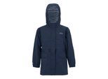Regatta Waterdicht kinderjack Ballina Stripe (Marine / Wit)