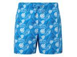 Regatta Heren Loras Leaf Seersucker Zwemshort (Elysium Blauw)