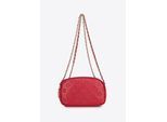 Wittchen Dames Leren Crossbody Tas met Ketting, Framboos, Natuurlijk Leer