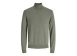 Jack & Jones jjeemil knit half zip noos 12189339 vetiver