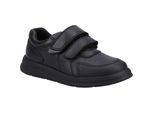 Hush Puppies Ryan SNR Leren Zwarte Schoenen Voor Jongens