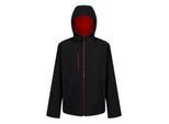 Regatta Heren Navigate 2 Layer Soft Shell Jas (Zwart/Klassiek Rood)