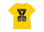 Marvel Kinderen/Kinderen X-Men Wolverine Action Shot T-Shirt (Geel)