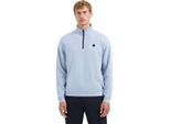 No Excess Sweater half zip soft rib relaxed f dusty blue