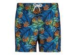 Regatta Heren Loras Tropische Bladeren Zwemshorts (Marineblauw)