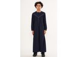 Kinderen Jongens Ramadan Marineblauw Marokkaanse Jubba Robe Djellaba Eid Thobe - K-TT-006