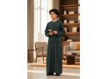 Kinderen jongens groene Eid Marokkaanse Jubba Robe Djellaba Ramadan Eid Thobe LFS- K-HM11