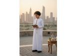 Kinderen jongens witte Ramadan Marokkaanse Thobe gewaad Kaftan Eid Jubba LFS-K-TT-003