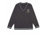 Harry Potter Gebreide Slytherin-trui voor kinderen/kinderen (Grijs/Groen)