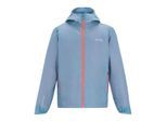 Regatta Waterdichte Shell Jas met hendel voor kinderen (Gewassen denim/perzikroze)