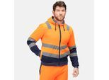Regatta Heren Pro Hi-Vis Full Zip Jas (Oranje/Zwaar)