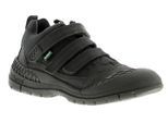 Kickers trucker halfleren jongens kindersneakers zwart
