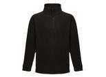 Regatta Thor Overhead Half Zip Anti-Pill Fleece Top (170 GSM) (Zwart)