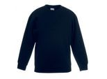 Fruit Of The Loom Kinder Unisex Premium 70/30 Sweatshirt (Zwart)
