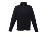 Regatta Heren Micro Zip Neck Fleece Top (170 GSM) (Zwart)