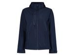 Regatta Heren Venturer 3 Layer Hooded Soft Shell Jacket (Marine)