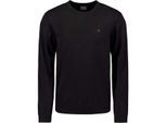 No Excess Pullover crewneck 2 coloured melang black