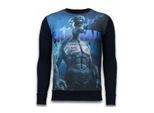 Local Fanatic The sailor man digital rhinestone sweater
